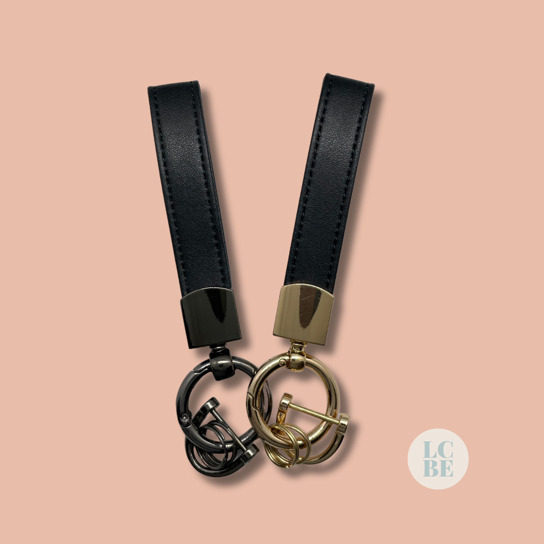 luxury leather keychain wristlet lv