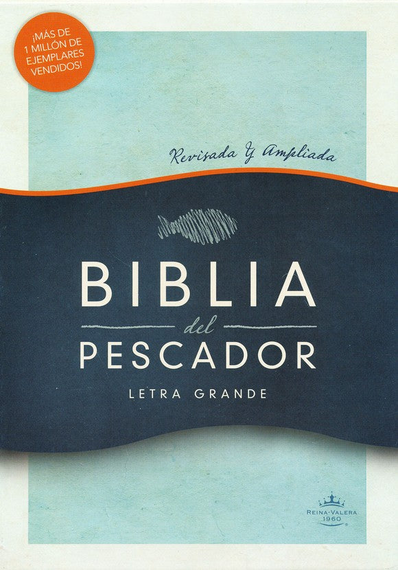 Biblia del Pescado RVR 1960, letra grande, caoba simil piel (RVR 1960 Fisher of Men Lge. Print Bible, Mahogany I.Leather)