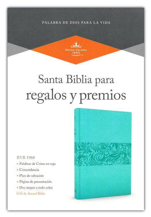 Biblia para Regalos y Premios, turquesa simil piel (Gift & Award Bible, Turquoise LeatherTouch)