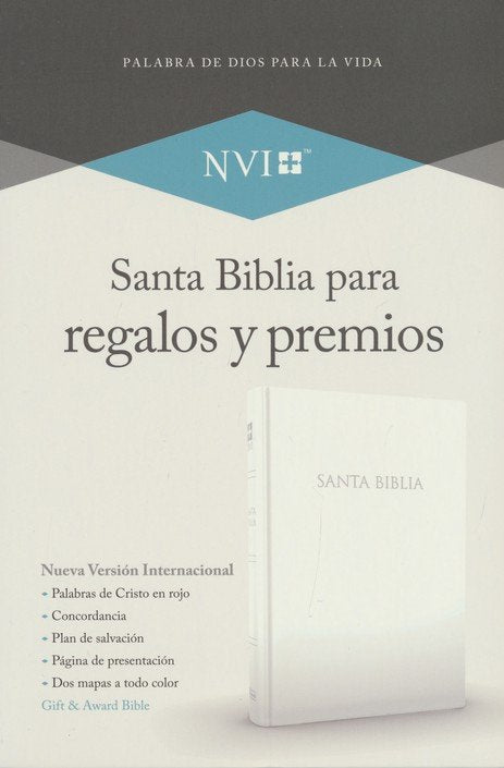 Biblia Nueva Versión Internacional para Regalos y Premios. Imitación piel, blanco / Gift and Award Holy Bible NVI. Imitation Leather, White (Spanish Edition)