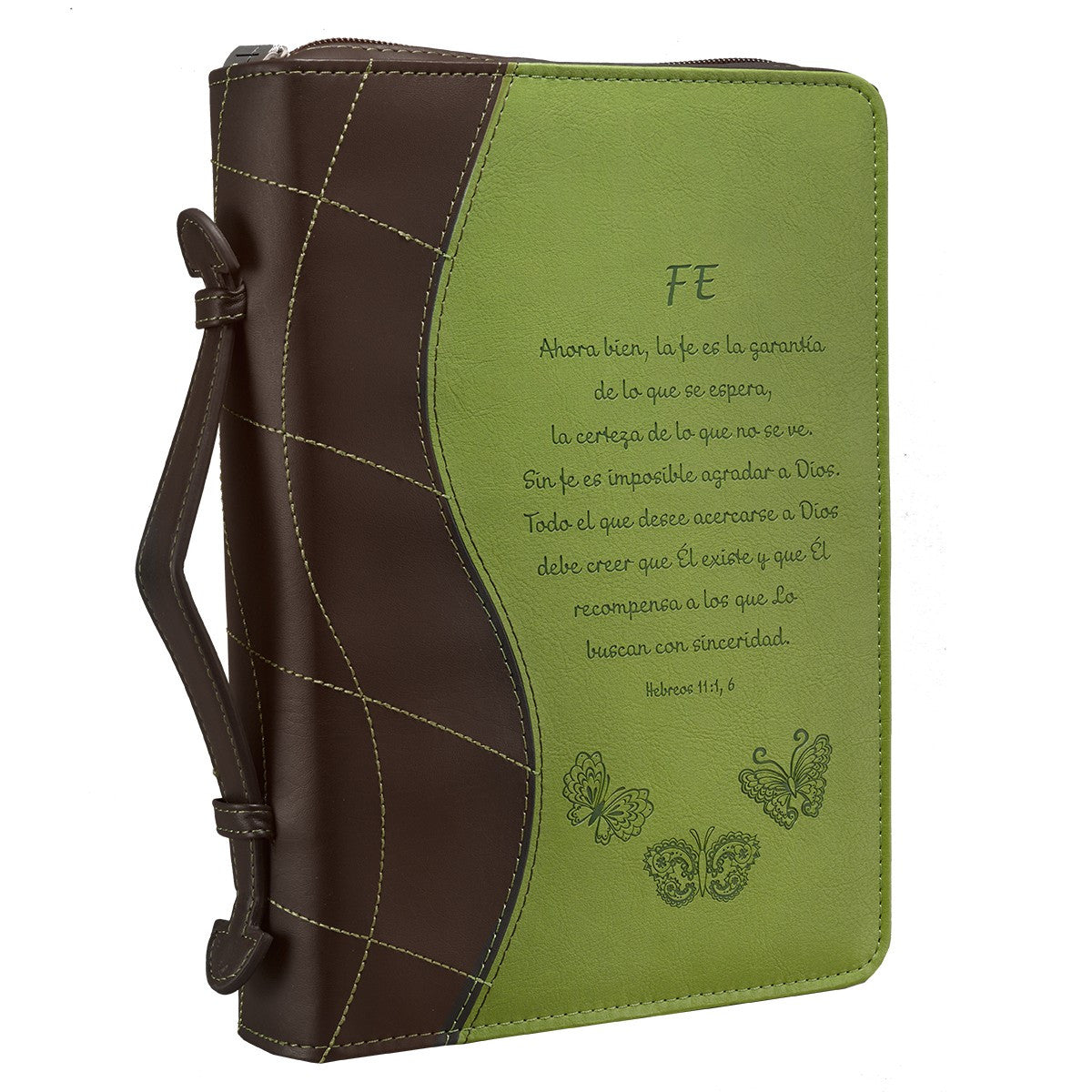 Funda para Biblias Fe, Verde – Hebreos 11:1, 6